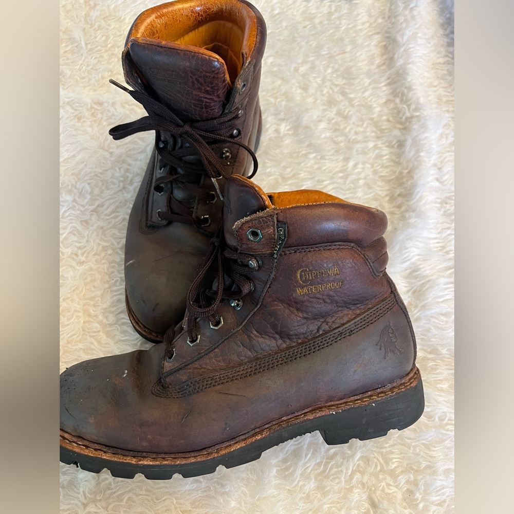 Chippewa Boots: Men's Brown 25945 Insulated Waterproof Work Boot